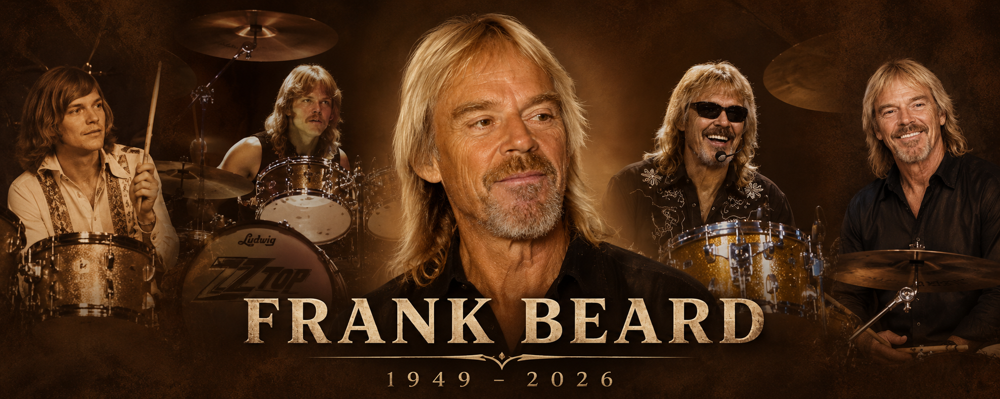 Frank Beard memorial banner