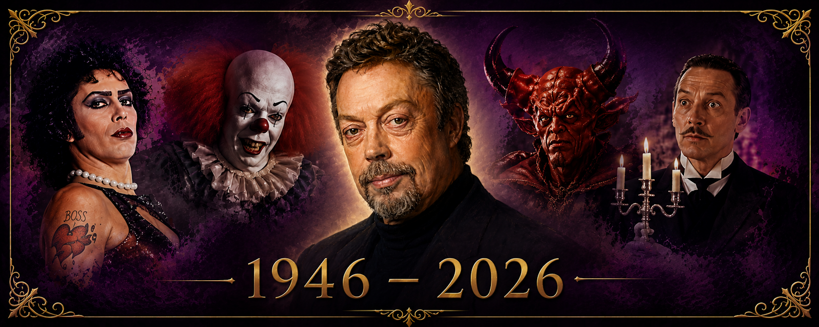 Tim Curry memorial banner