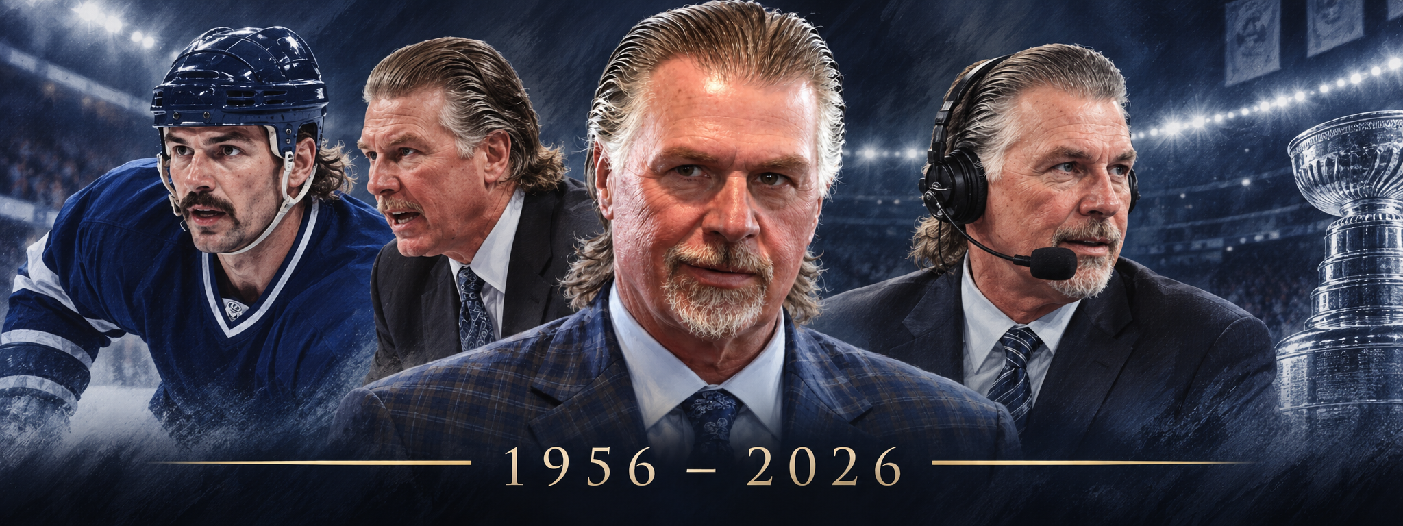 Barry Melrose memorial banner