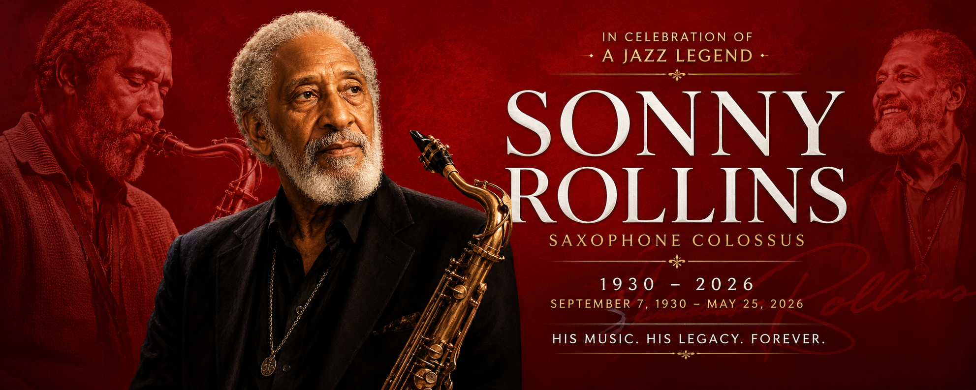 Sonny Rollins memorial banner