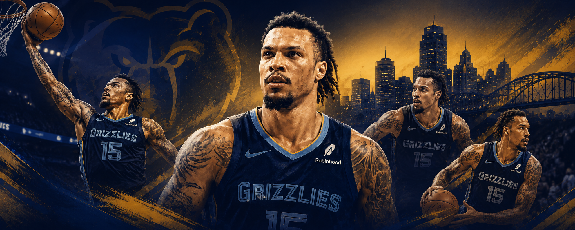 Brandon Clarke memorial banner