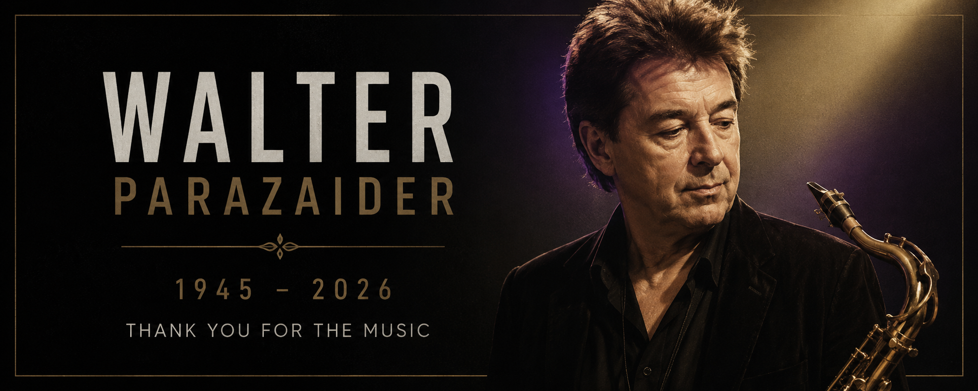 Walter Parazaider memorial banner