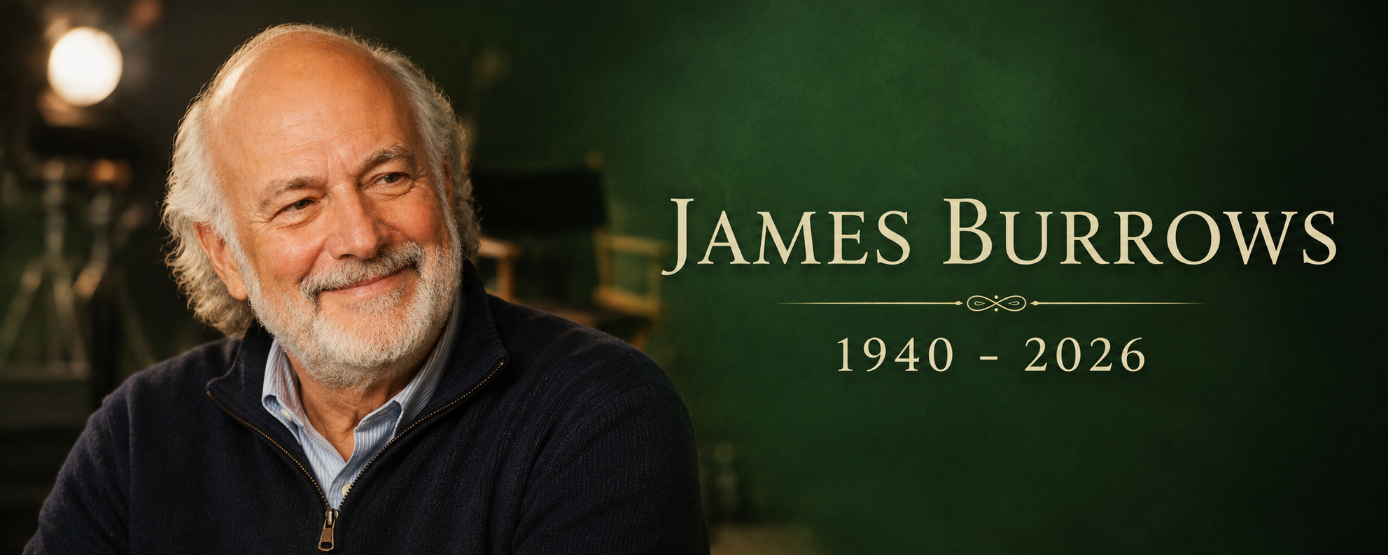 James Burrows memorial banner