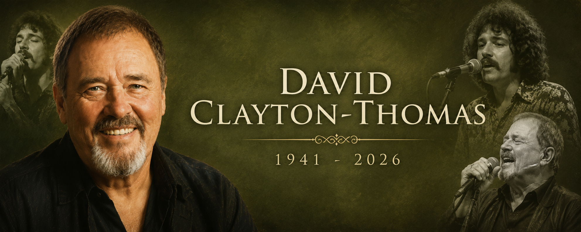 David Clayton-Thomas memorial banner